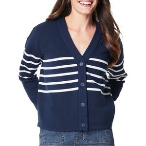 SPANX Air Essentials Stripe Cardigan 1xl